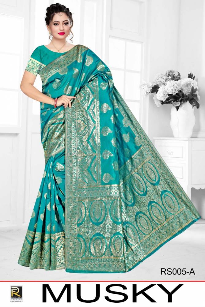Ronisha Musky Latest Fancy  Casual  Wear Silk Saree Collection 